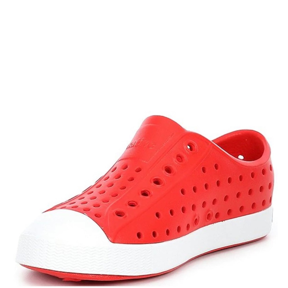 NATIVE JEFFERSON TORCH/RED BONE WHITE CHILD SHOES